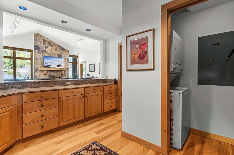Kitchen Interior And Laundry Room