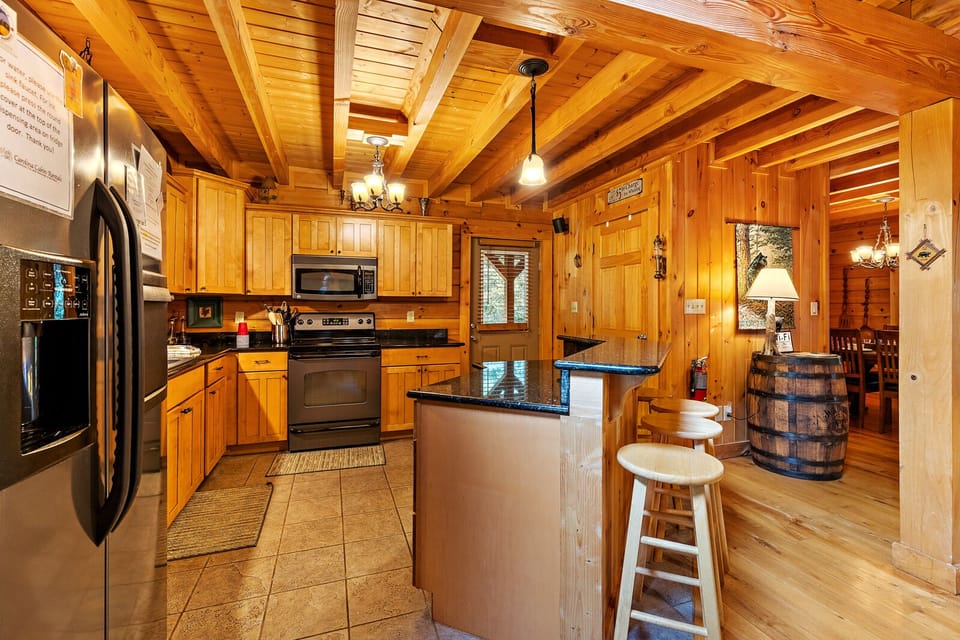 High End Appliances and Bar Seating
