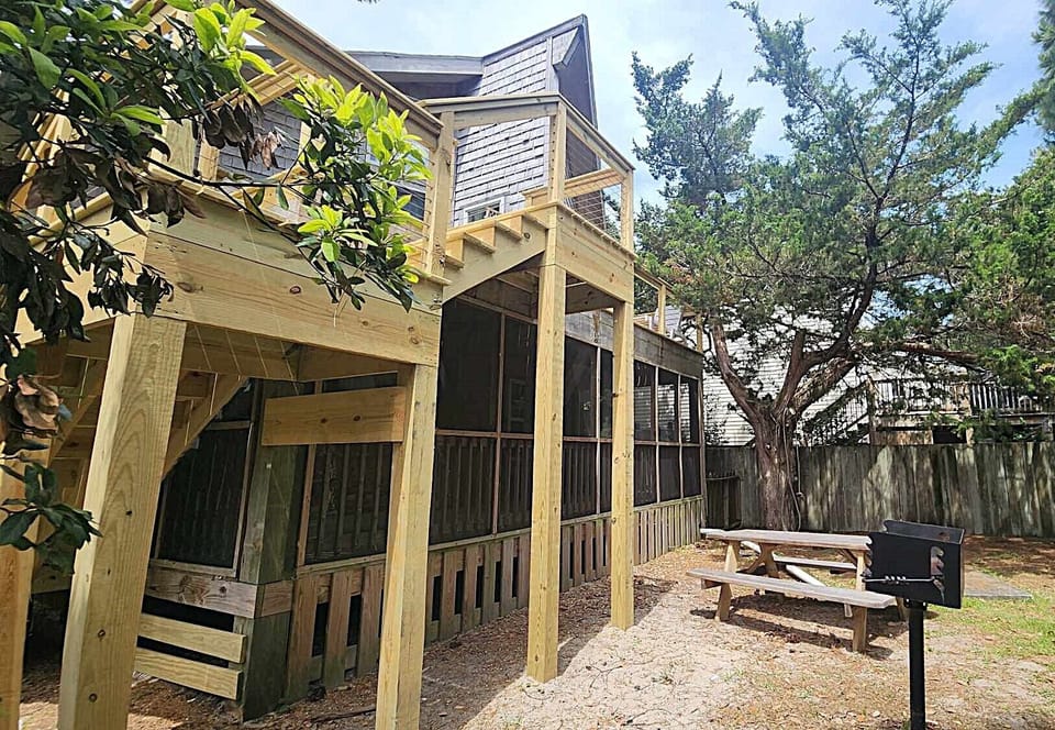 Back Deck and Screened Porch