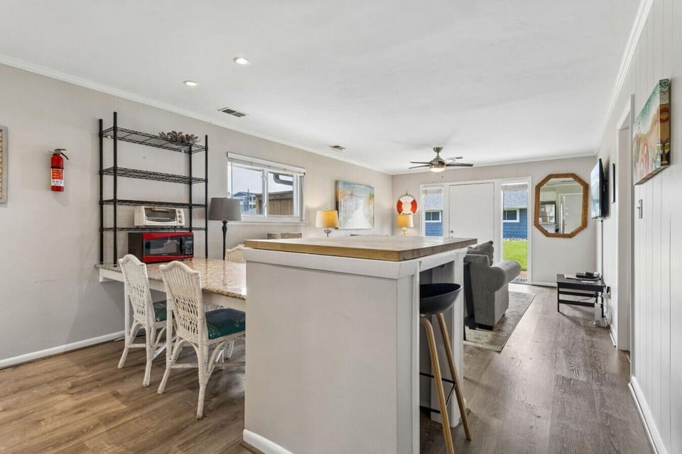 The living space - cook, watch a movie, or play a game!