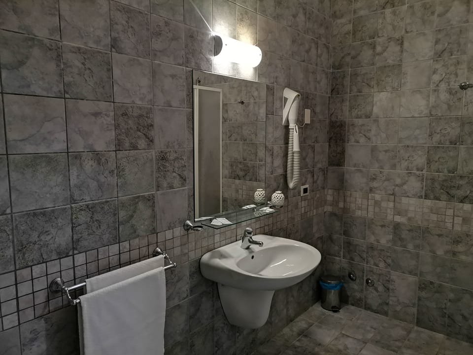 Deep soaking tub, free toiletries, hair dryer, bidet