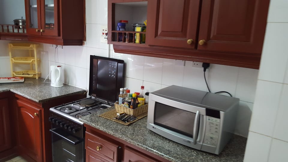 Shared fridge, microwave