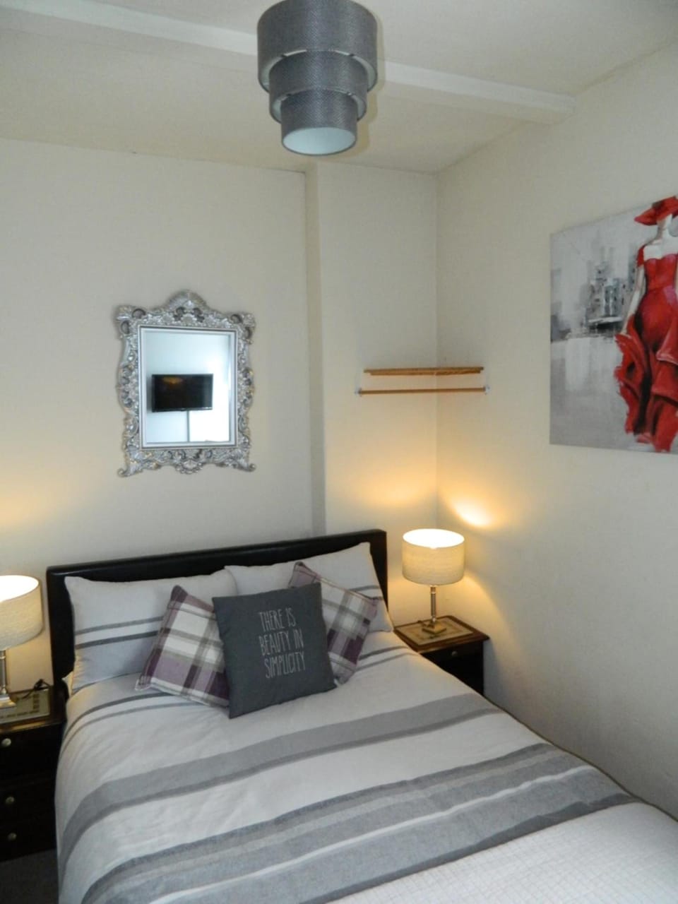 Blackout drapes, iron/ironing board (on request), WiFi (free)
