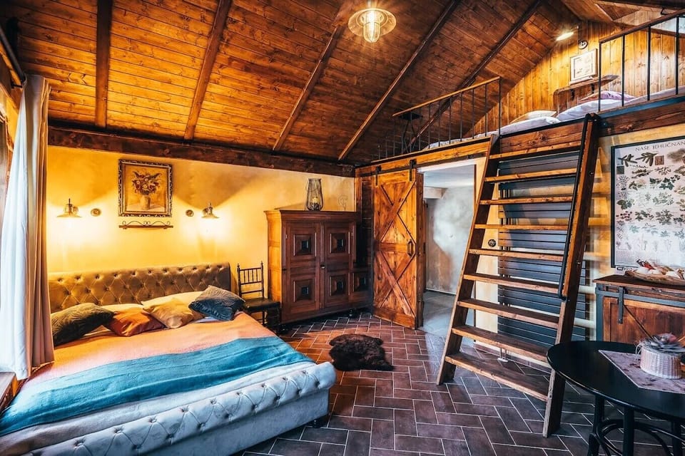 Quadruple Room, Fireplace | Minibar, blackout drapes, free WiFi, bed sheets