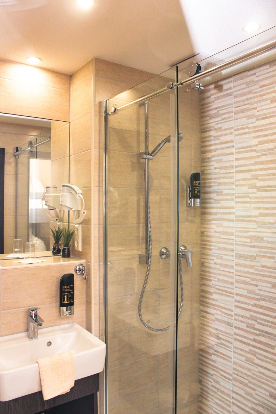 Room (Gruppe Standard) | Bathroom | Shower, free toiletries, hair dryer, towels