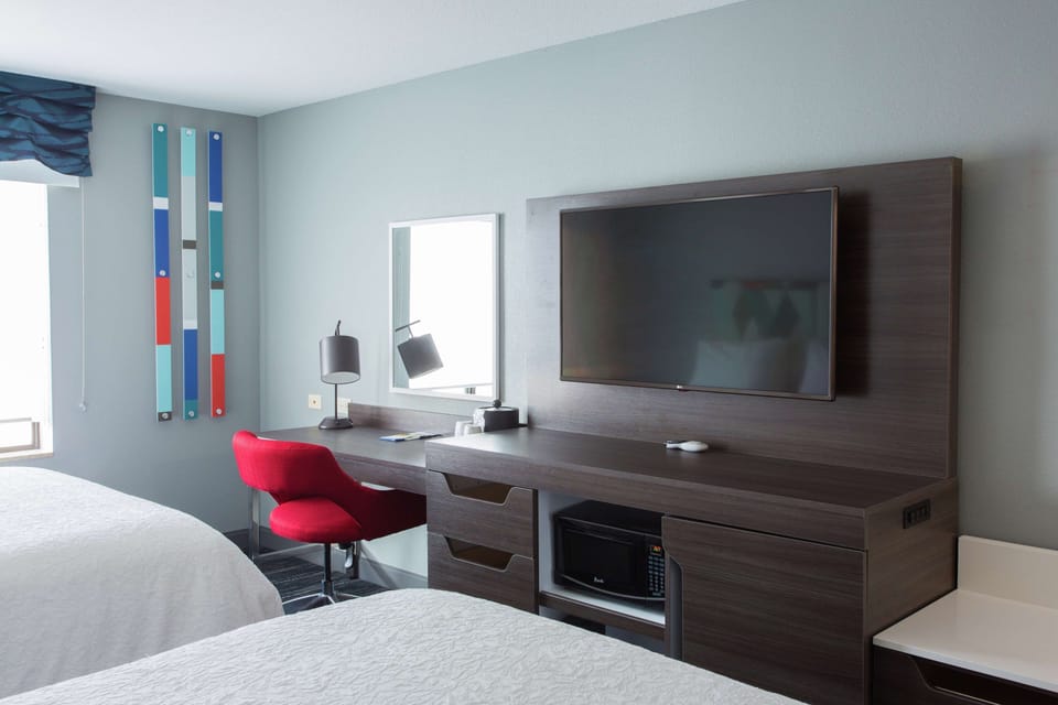 Two queen beds non smoking | In-room safe, iron/ironing board, cribs/infant beds, rollaway beds