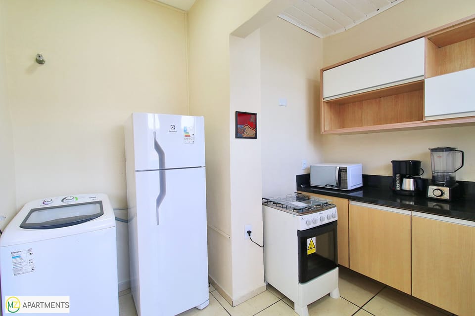 Apartment | Private kitchen | Fridge, microwave, stovetop, toaster