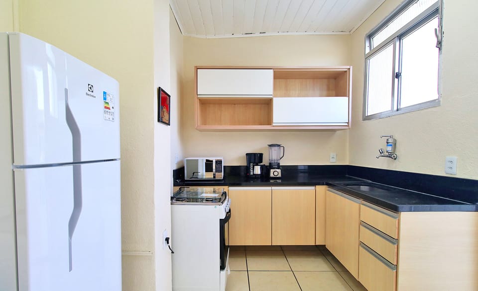 Apartment | Private kitchen | Fridge, microwave, stovetop, toaster