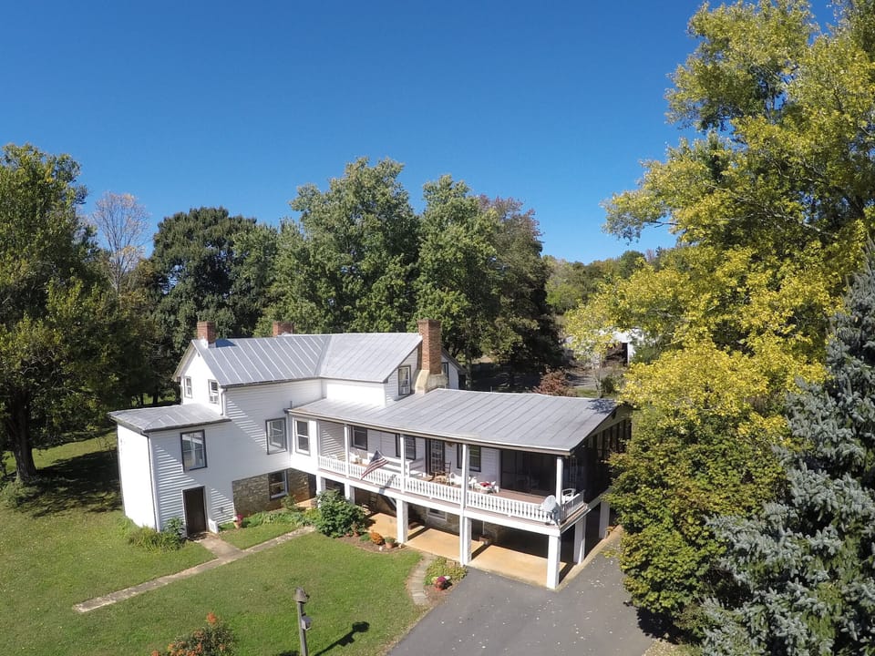 You approach the property from this side.