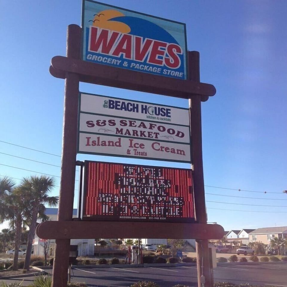 You will not have to leave for anything!  Complex  is across from this sign.