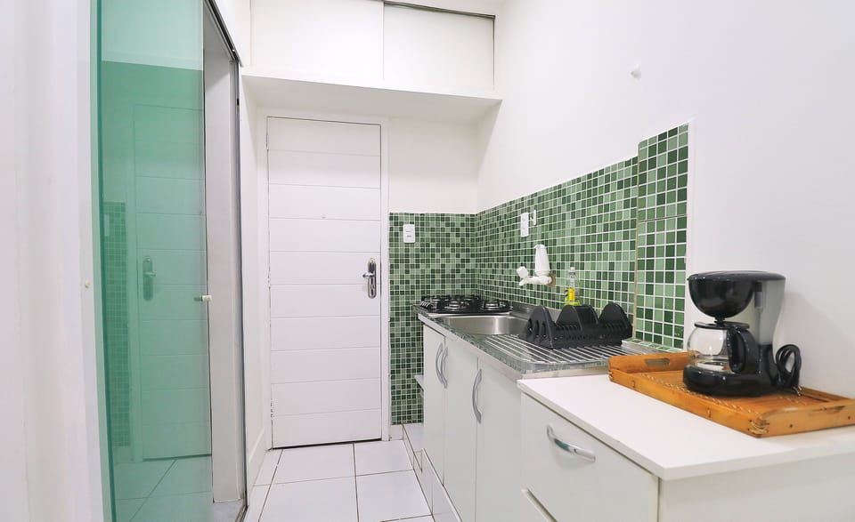 Apartment | Private kitchen | Fridge, microwave, coffee/tea maker