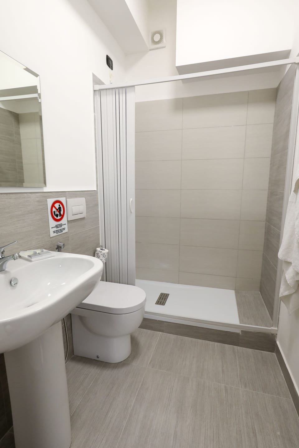 Shower, free toiletries, hair dryer, bathrobes