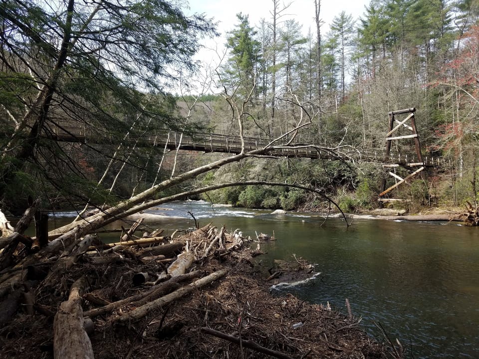 Hike to the Toccoa Swinging Bridge