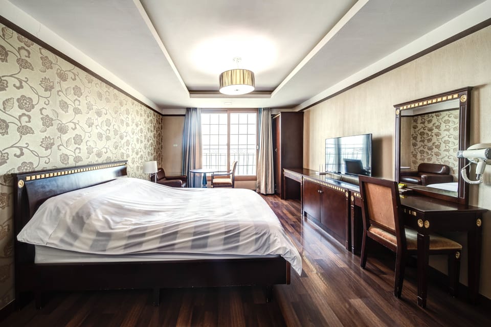 Standard Double Room, Kitchenette, City View | Laptop workspace, iron/ironing board, free WiFi, bed sheets