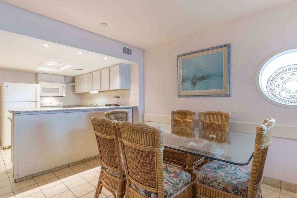 Our nostalgic dining space has room for 6 for homecooked favorites or game night.