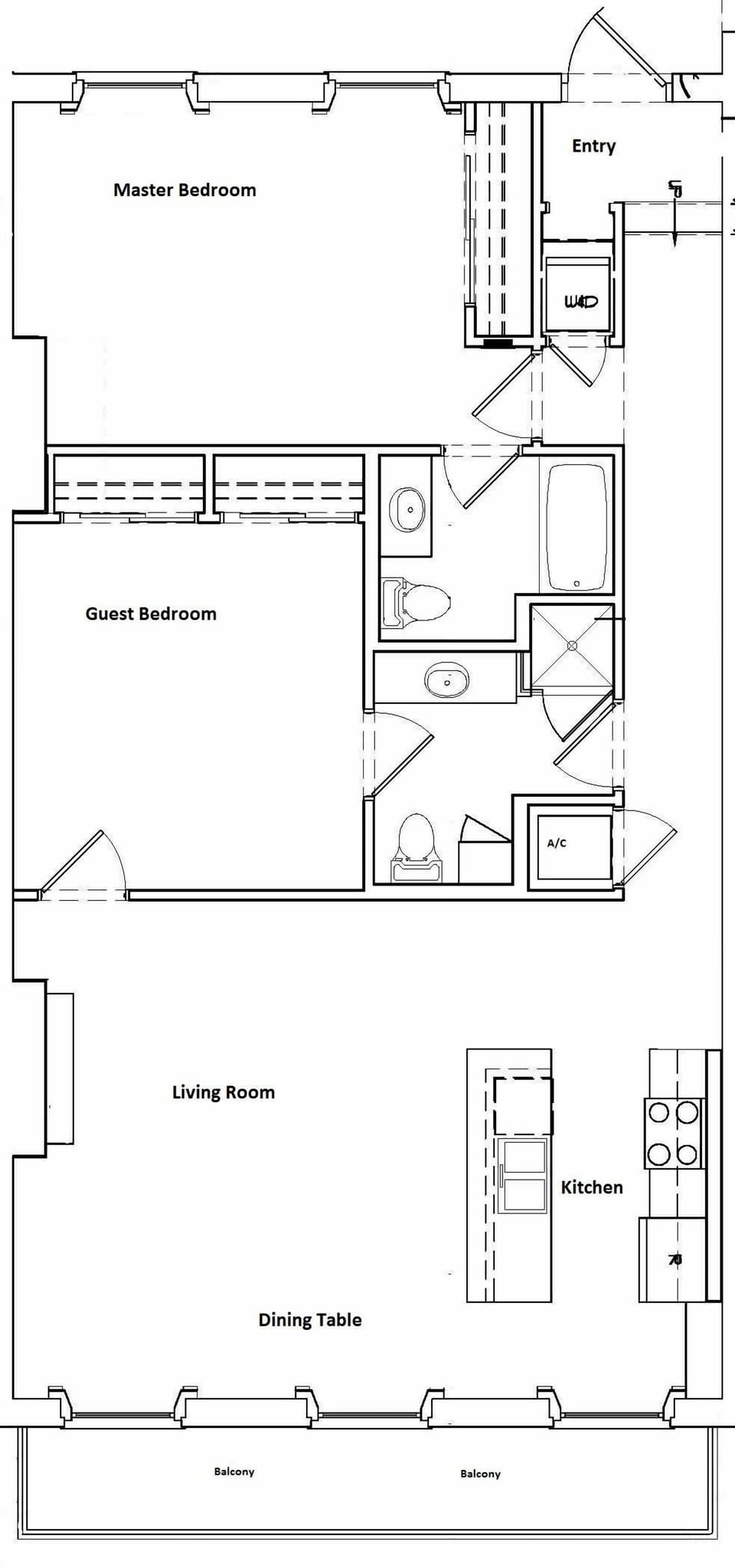 Julia Condo Floorplan and Layout