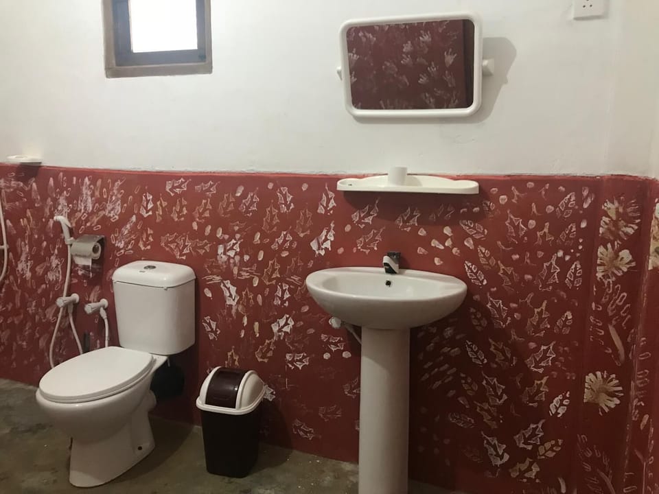 Shower, free toiletries, towels