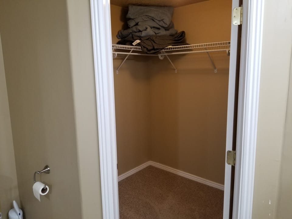 Master bedroom closet 