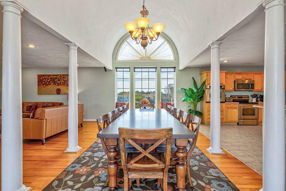 Top-Level Dining Room with Table (seats 12)