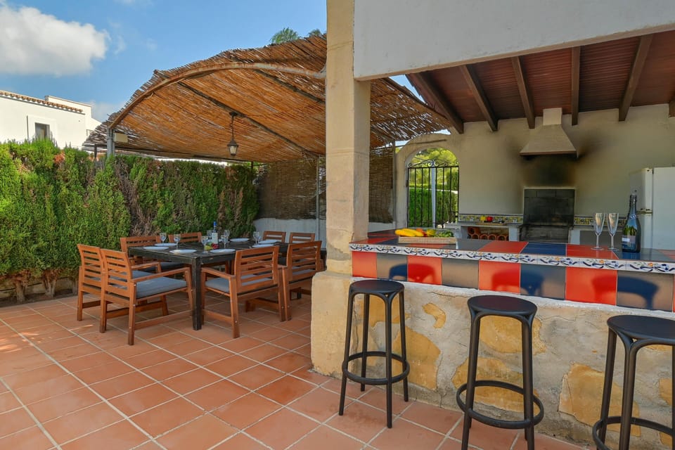 Outdoor dining area