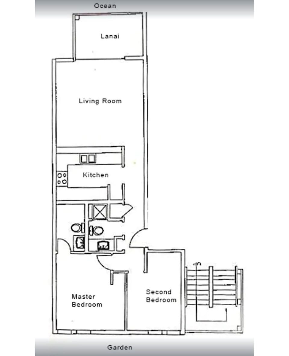 Condo floorplan.