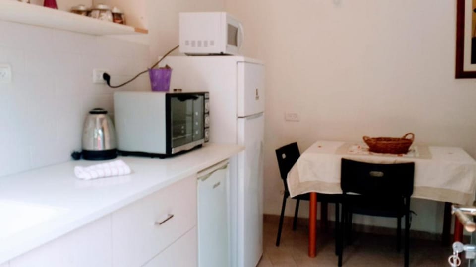 Apartment, 1 Bedroom | Private kitchenette | Fridge, microwave, electric kettle, highchair