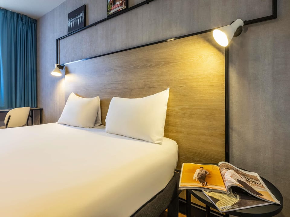 Desk, blackout drapes, soundproofing, iron/ironing board