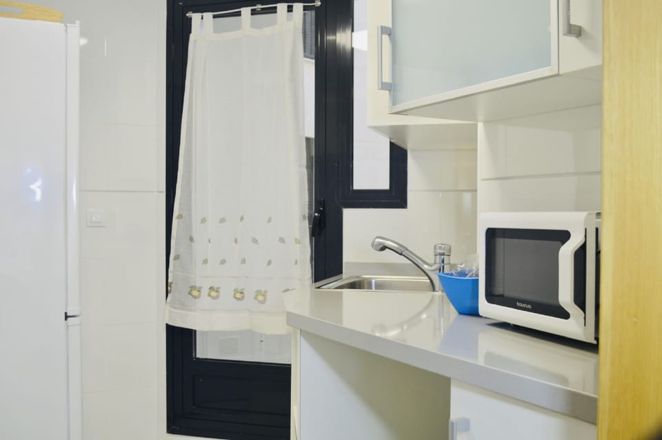 Apartment, 2 Bedrooms, Terrace, Partial Ocean View | Private kitchen | Full-size fridge, microwave, stovetop, toaster