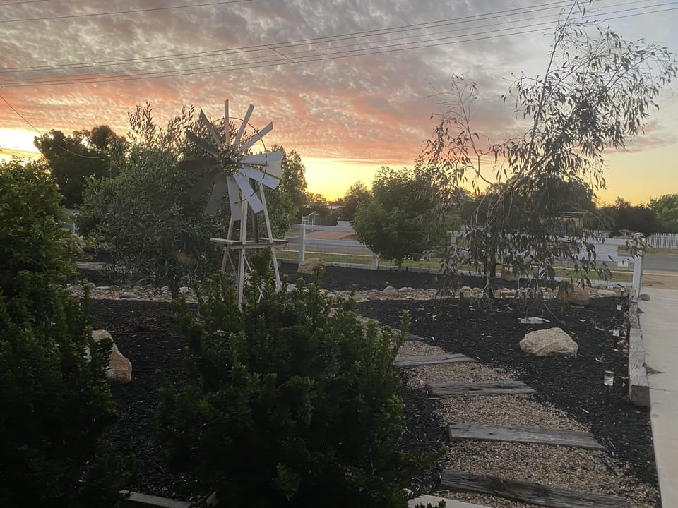 Sunset in the front yard
