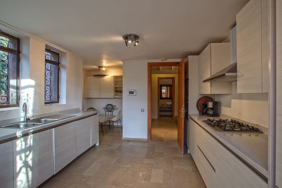 Luxury Villa, Pool View (3 Suites Luxe) | Private kitchen | Fridge, microwave, oven, stovetop