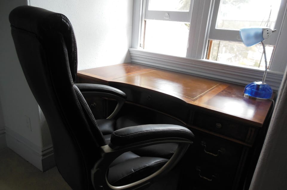 Executive desk and chair in Master bedroom