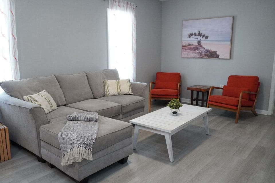 Spacious, open living area