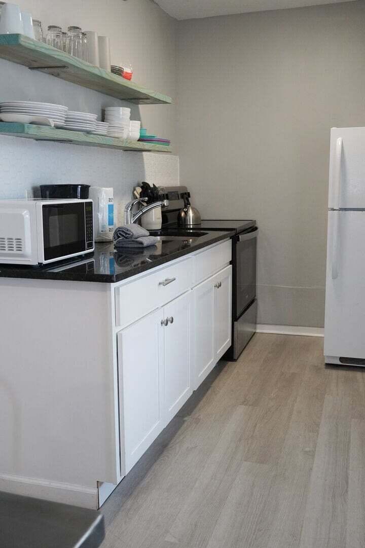 Fully stocked kitchen with Keurig