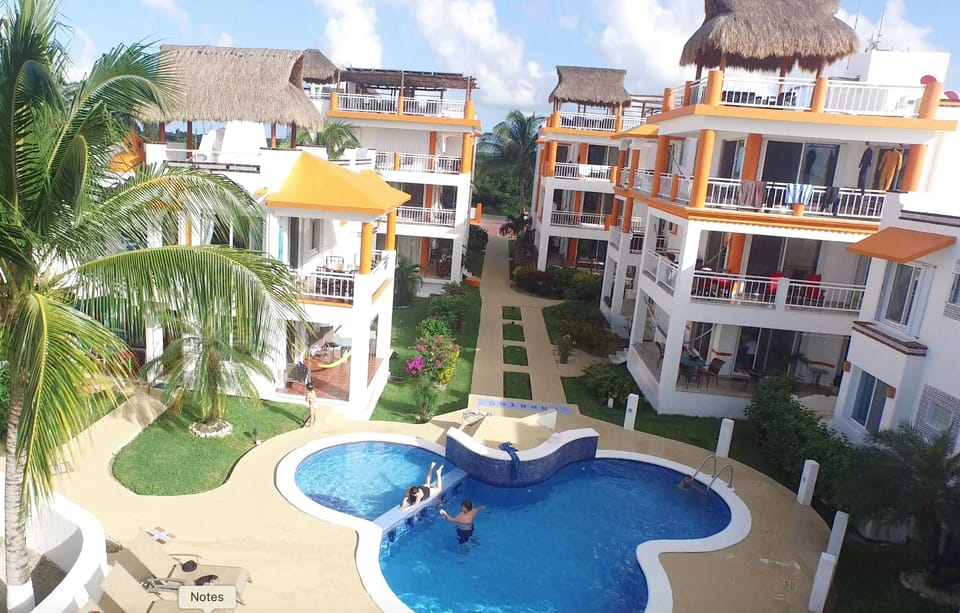  Fresh water Mickey Mouse shaped pool just steps from the Caribbean Sea