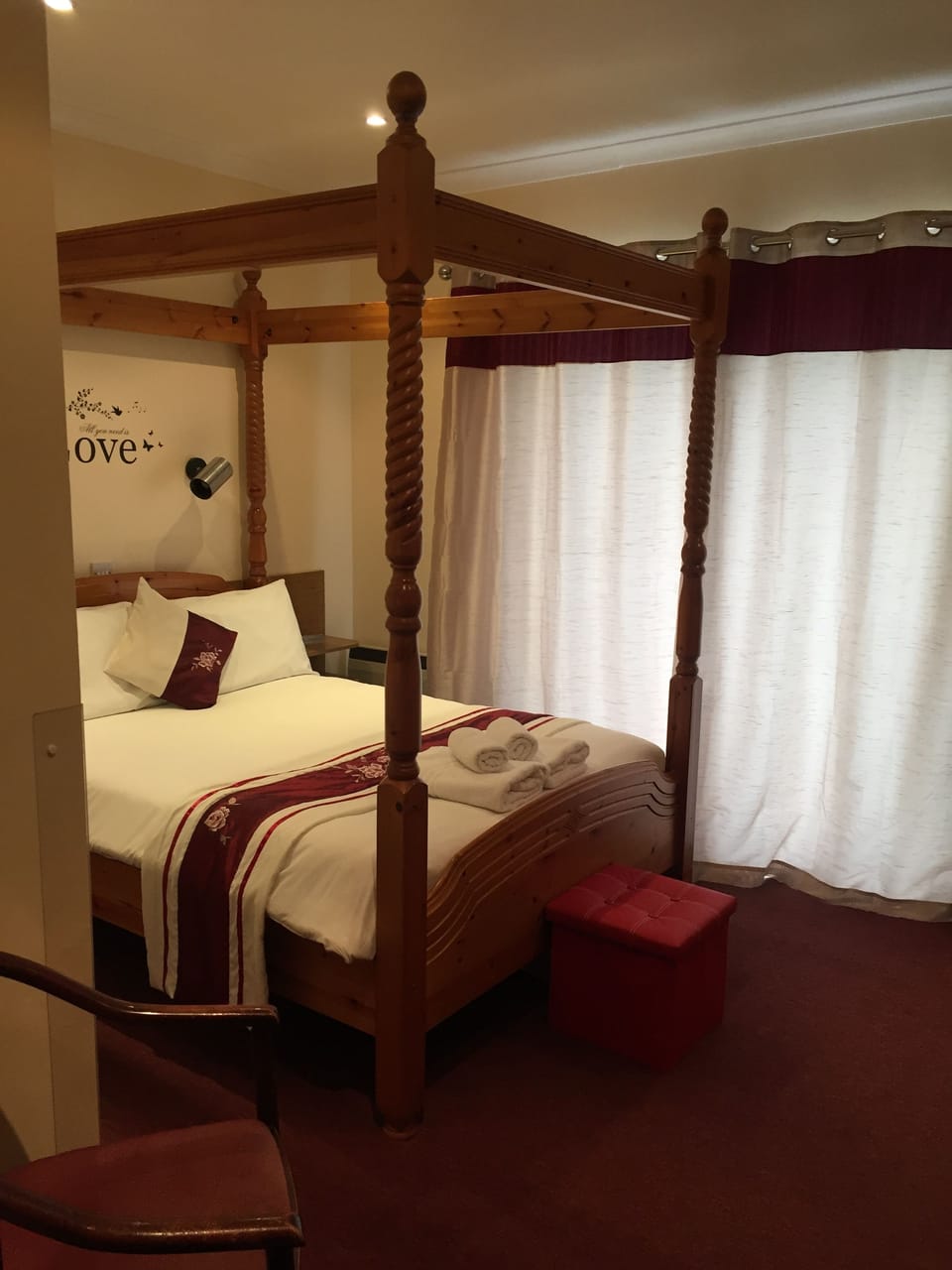 Blackout drapes, iron/ironing board, free WiFi, bed sheets