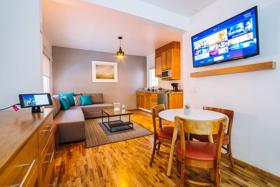 Premium Apartment, 1 Queen Bed with Sofa bed, Private Bathroom, City View | Premium bedding, pillowtop beds, minibar, in-room safe
