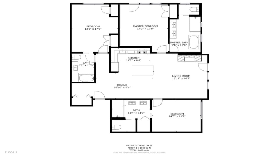 Condo, 3 Bedrooms | Floor plan