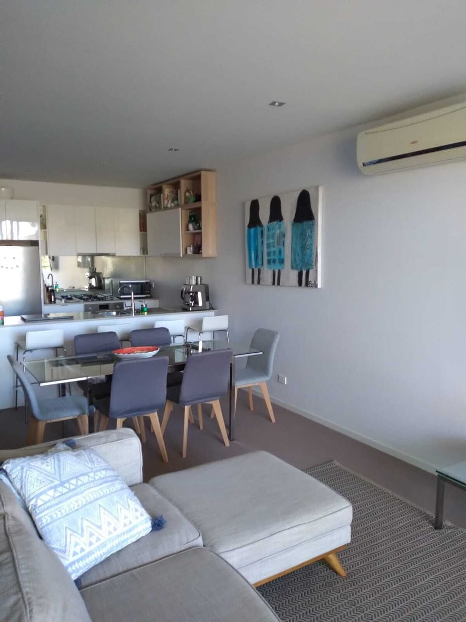 Premium Apartment, 2 Bedrooms, Marina View | Living area | 55-inch flat-screen TV with cable channels, TV, Netflix