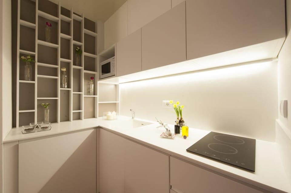 Apartment, 1 Bedroom | Private kitchen | Full-size fridge, microwave, stovetop, dishwasher
