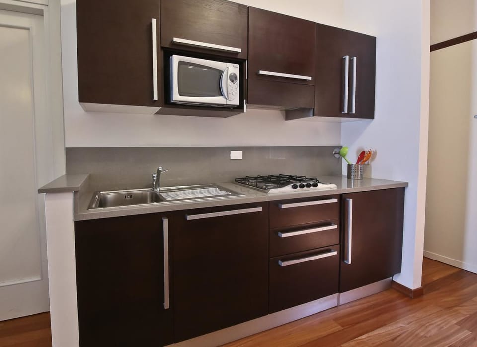 Apartment, 1 Bedroom | Private kitchen | Full-size fridge, stovetop, electric kettle, toaster