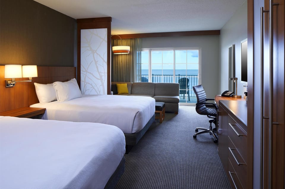 Room, Oceanfront (2 Queen Beds) | Premium bedding, down comforters, pillowtop beds, in-room safe