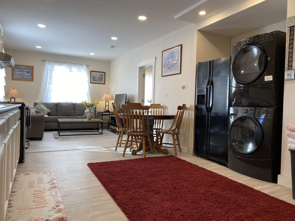 Washer and dryer right inside the unit for your convenience 