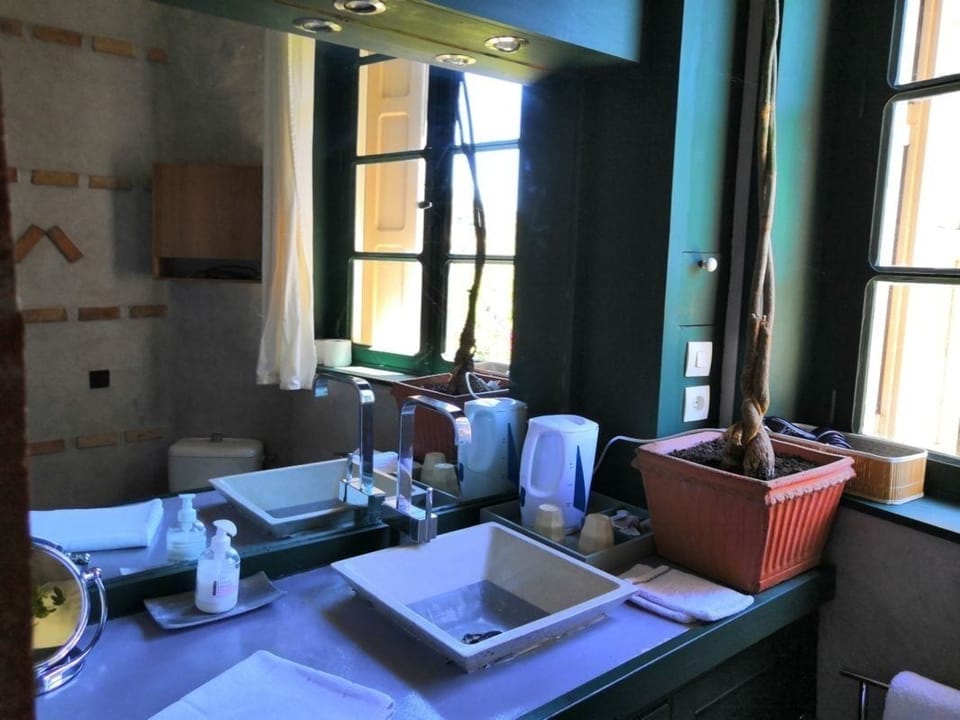 Deluxe Double Room, Ensuite, Garden View (Chambre Laurier) | Bathroom | Free toiletries, hair dryer, towels