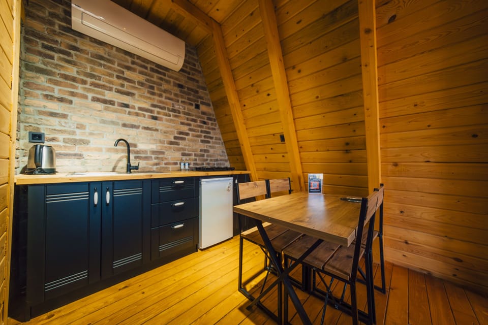 Fridge, electric kettle