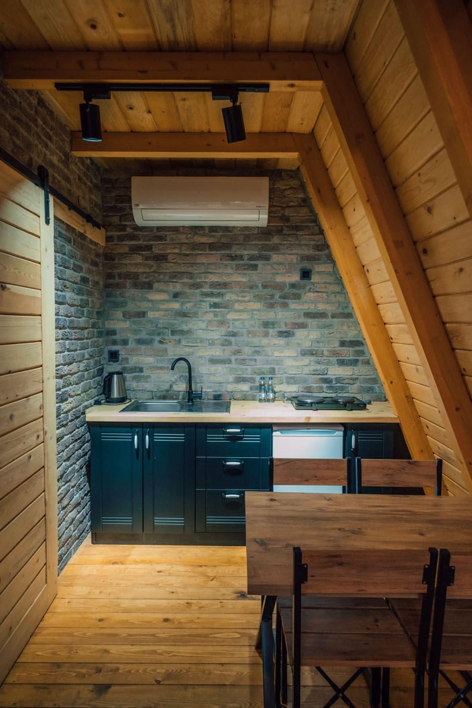 Fridge, electric kettle