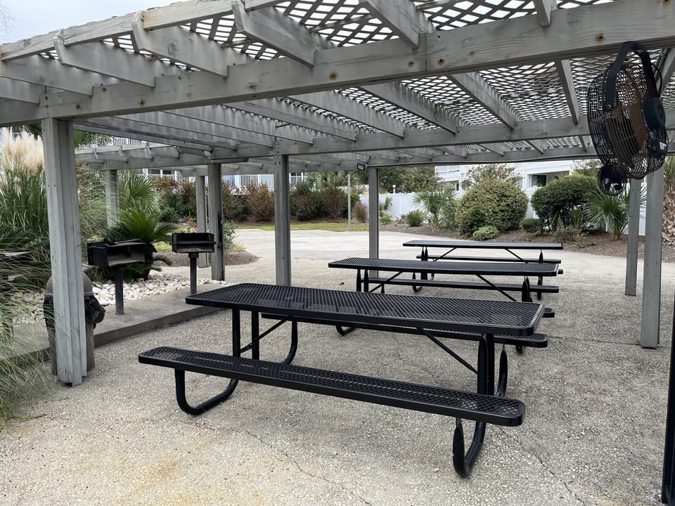 Covered Grill area is great for a family cookout