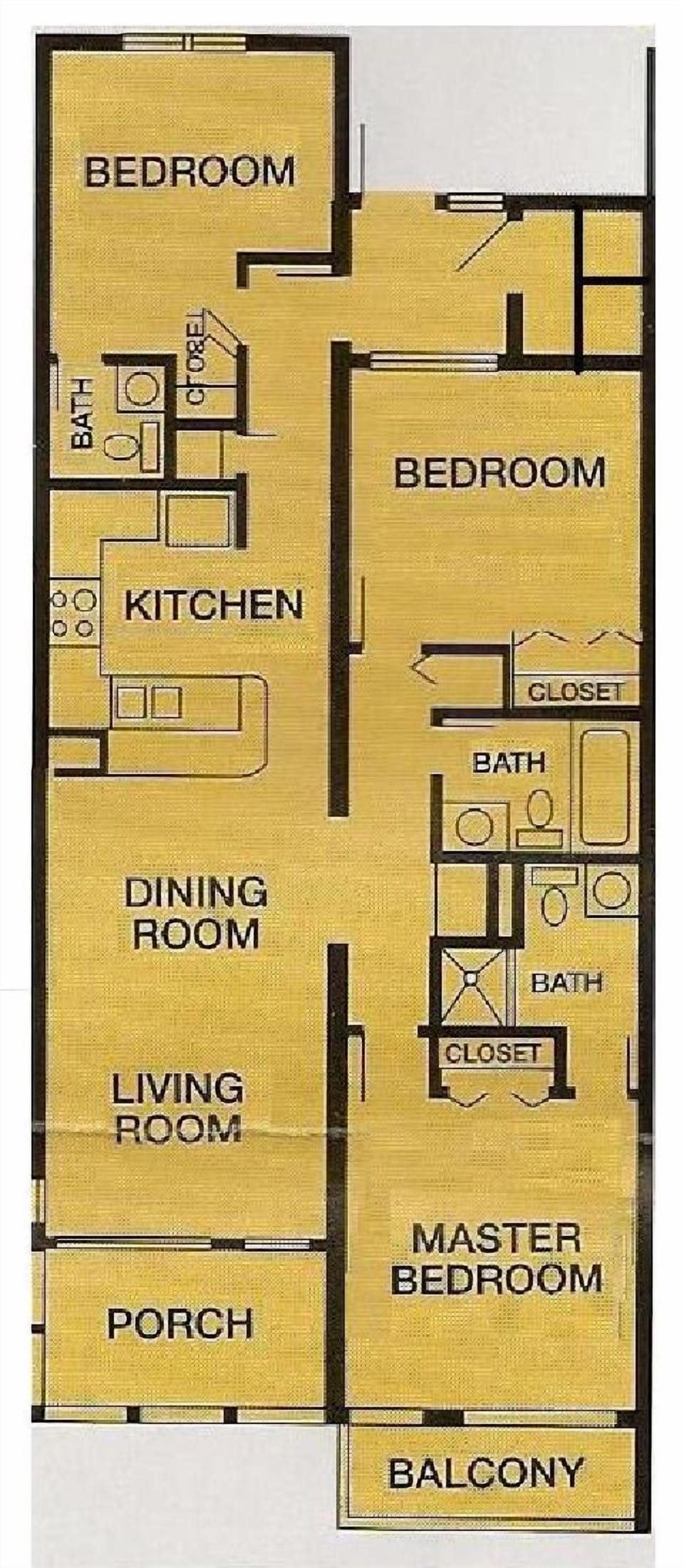 Floor plan of condo