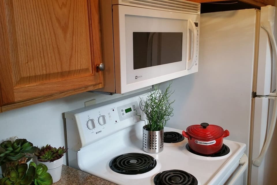 Microwave & Self-Cleaning Range