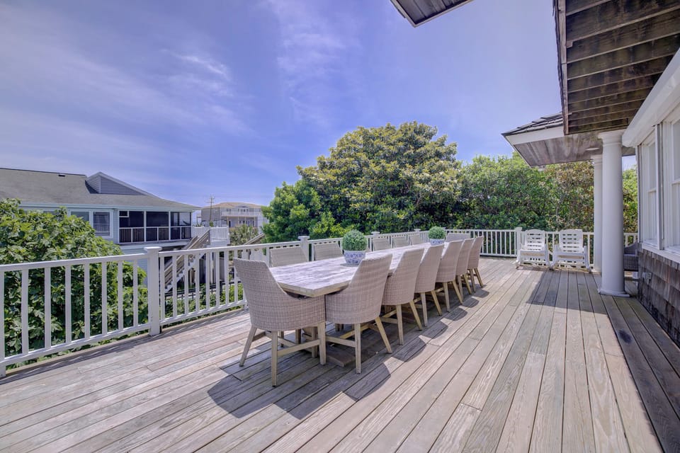 Second-Level Deck with Gas Grill and Seating