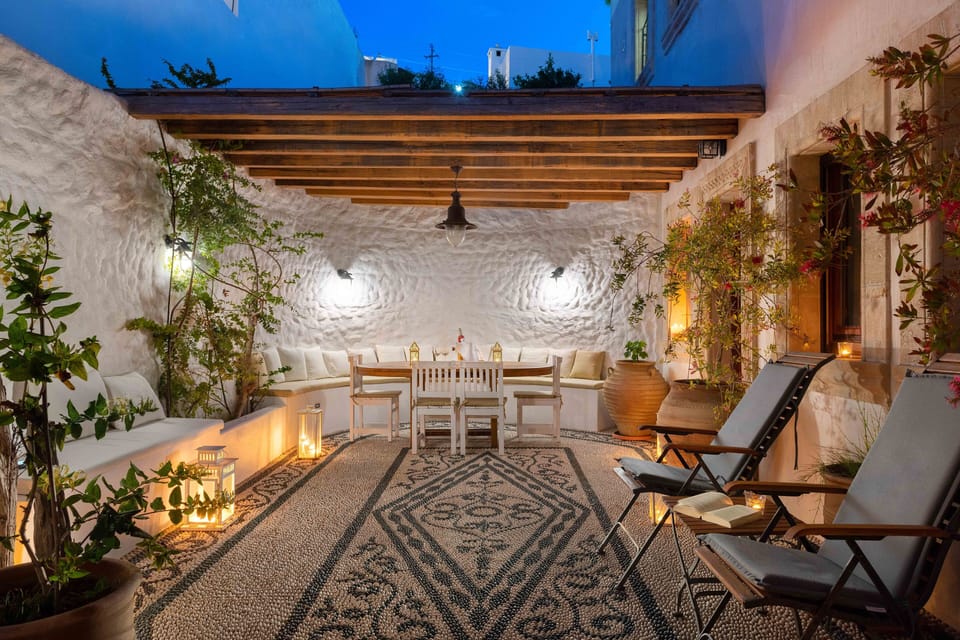 Villa Anastasia Lindos by night 2